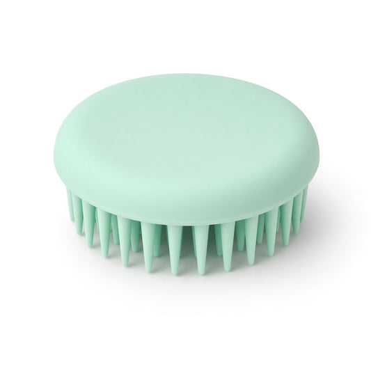 Mint silicone scalp massage brush